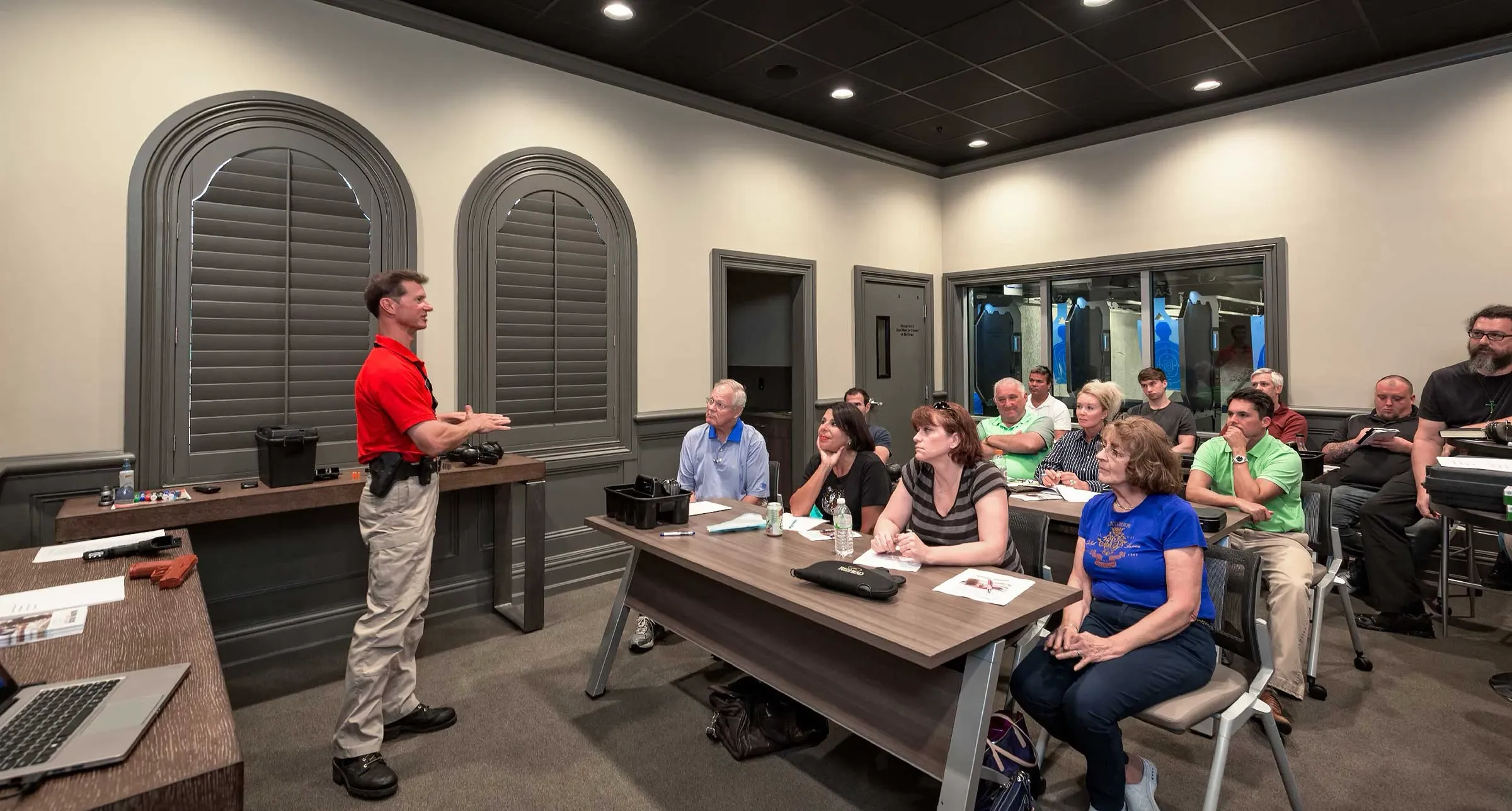 Firearms training class