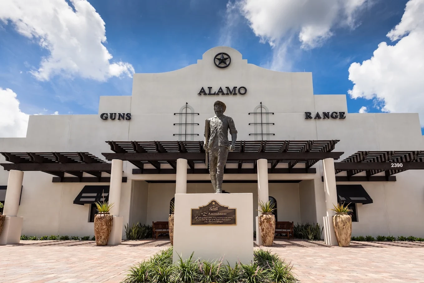 The Alamo of Naples range building exterior